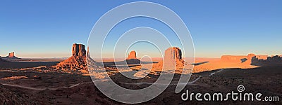 Monument Valley - panorama Stock Photo