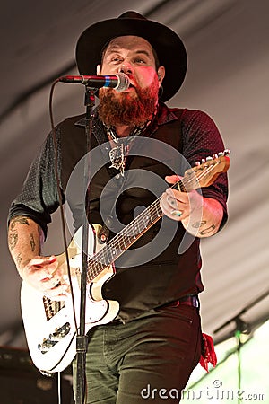 Nathaniel Rateliff in Concert at the Panorama Music Festival Editorial Stock Photo