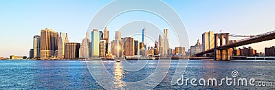 Panorama New York City skyline Stock Photo