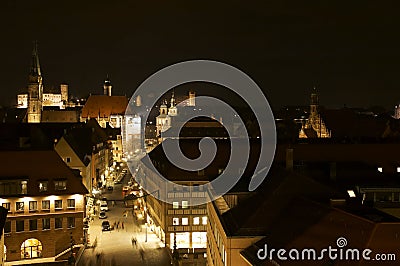 Panorama of Nuremberg Stock Photo