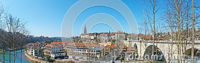 Panorama of old Berne Stock Photo