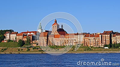 Panorama of the old city Stock Photo