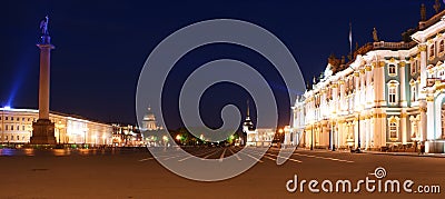 Panorama of Palace square, St. Petersburg, Russia Stock Photo