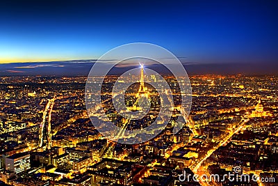 Panorama of Paris Editorial Stock Photo