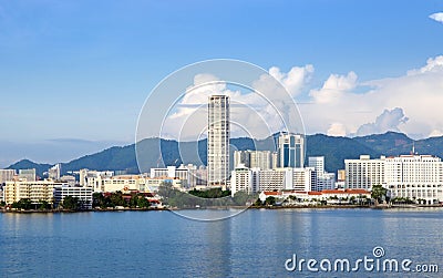 Panorama of Penang Editorial Stock Photo