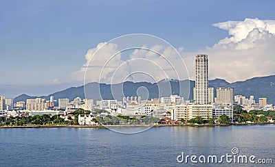 Panorama of Penang Editorial Stock Photo