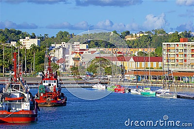 Point a Pitre in Guadeloupe, Caribbean Editorial Stock Photo