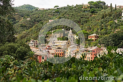 Panorama of Portofino Stock Photo