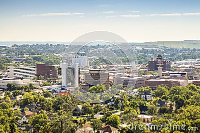 Panorama of Rapid City, South Dakota. Stock Photo