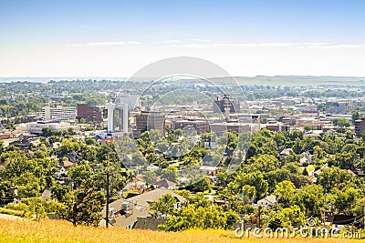 Panorama of Rapid City, South Dakota. Stock Photo