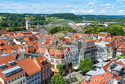 Panorama of Ravensburg, Baden-Wurttemberg, Germany, Europe Stock Photo