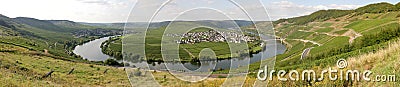 Panorama of the river Moselle in Germany Stock Photo