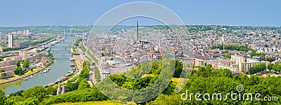 Panorama of Rouen Stock Photo