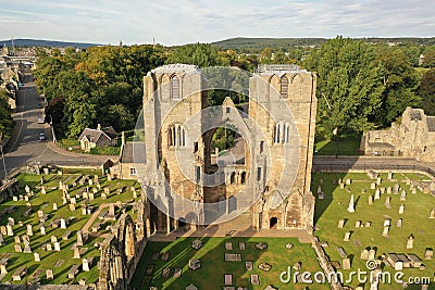 Ruin of medieval Elgin cathedral in Scotland Editorial Stock Photo
