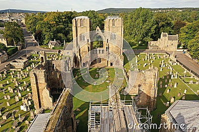 Ruin of medieval Elgin cathedral in Scotland Editorial Stock Photo