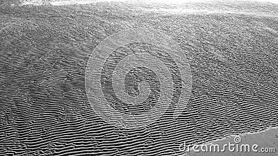 Panorama Sand Texture, wave abstract lines. Abstract Monochromatic sand wave background. Stock Photo