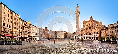 Panorama of Siena, Italy Stock Photo