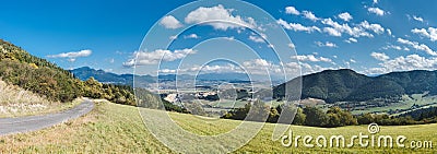 Panorama of Slovakia mountain countryside Stock Photo