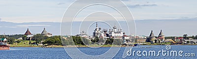 Panorama of Solovki monastery Stock Photo