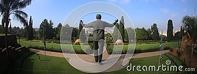 Statue of Nelson Mandela in Johannesburg Editorial Stock Photo