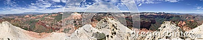 360 Panorama From The Summit Of South Guardian Angel In Zion National Park Stock Photo