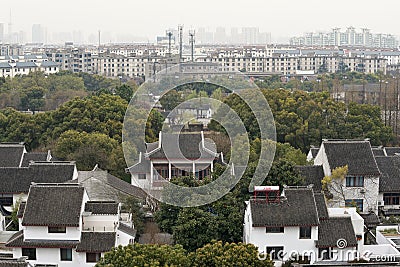 Panorama of Suzhou, China Editorial Stock Photo