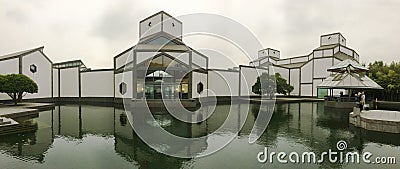 Panorama of Suzhou Museum in east China Editorial Stock Photo