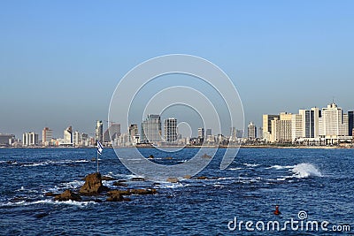 Panorama of Tel Aviv. Stock Photo