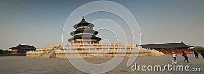 Panorama of Temple of Heaven Editorial Stock Photo