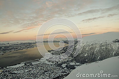 Panorama of Tromso Stock Photo