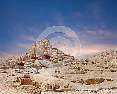 Guge Kingdom in Tibet, China Stock Photo