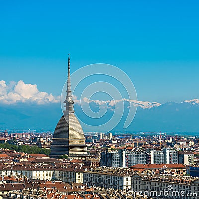 Panorama of Turin skyline Stock Photo