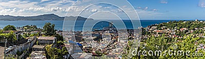 A panorama view across the capital of Martinique, Fort-de-France Stock Photo