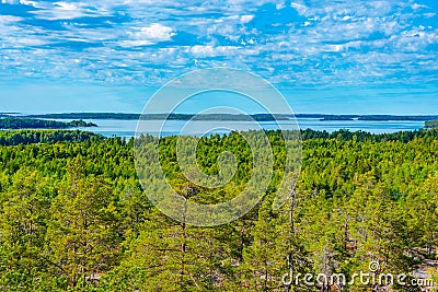 Panorama view of Aland islands in Finland Stock Photo