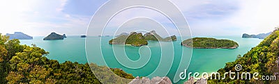 Panorama view of ang thong Island ,Archipelago in Thailand Stock Photo