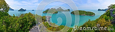 Panorama view of ang thong Island ,Archipelago in Thailand Stock Photo