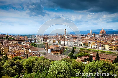 Panorama view of Firenze Stock Photo