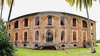 Abandoned Convicts hospital in Salvation& x27;s Islands. Stock Photo