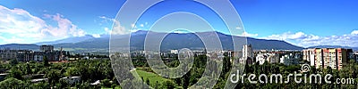 Panorama of Vitosha mountain, Sofia, Bulgaria Stock Photo