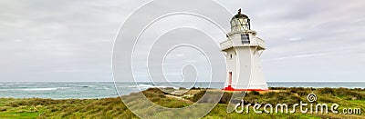 Panorama of waipapa lighthouse in new zealand Stock Photo