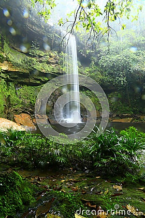 Panorama waterfall maliu basin Stock Photo