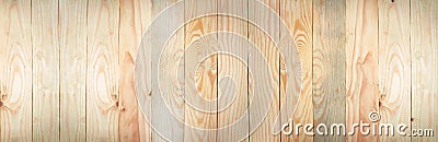 Panorama wood wall with beautiful vintage brown wooden texture background Stock Photo