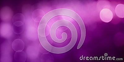 Panoramic Abstract Beautiful Purple Background with bokeh lights Stock Photo