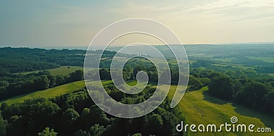 panoramic aerial shots of the french countryside Stock Photo