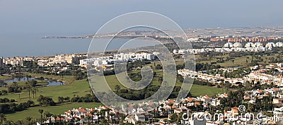 Aerial view of the city Stock Photo