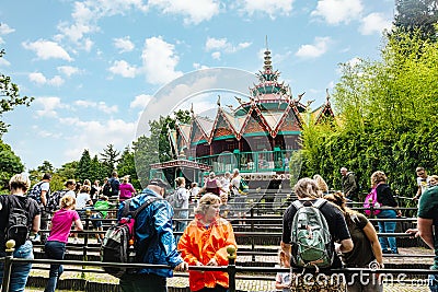 Panoramic caroussel in Efteling theme park Editorial Stock Photo