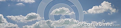 Panoramic cloudscape ,cloud with blue sky Stock Photo