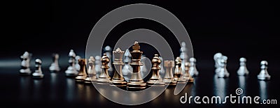 Leader and success business competition concept. Chess board game strategy Stock Photo