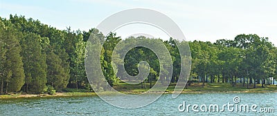 Panoramic Shoreline Percy Priest Lake 8 Stock Photo