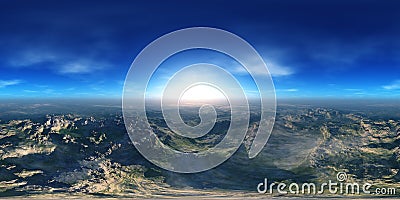 Panoramic landscape, HDRI, environment map Stock Photo